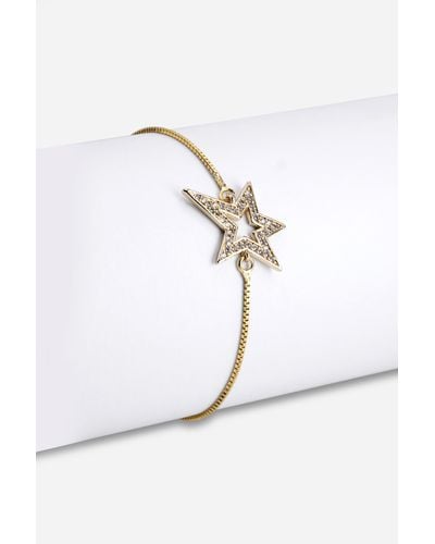 Roman Adjustable Star Friendship Bracelet - White