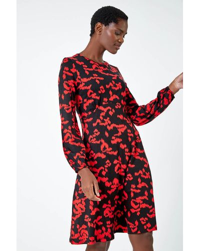Roman dresses best sale red