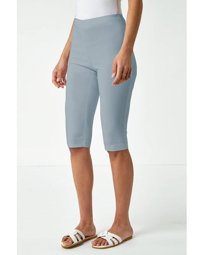 Roman Stretch Knee Length Shorts - Grey