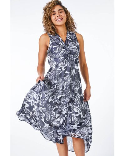 Roman hanky top hem dress