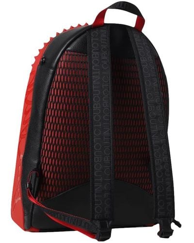 CHRISTIAN LOUBOUTIN Backloubi Small Nylon Backpack Bag Black