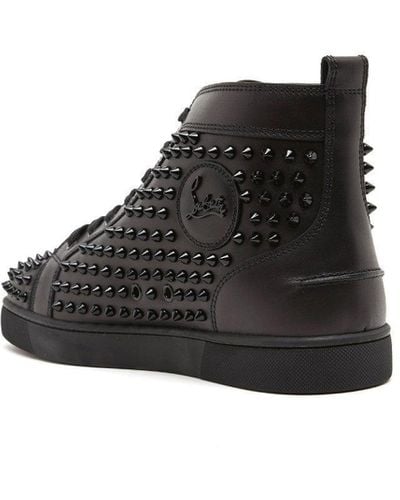 Christian Louboutin Black Fun Louis Sneakers - ShopStyle