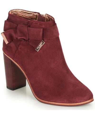 Ted Baker Anaedi Low Ankle Boots - Purple