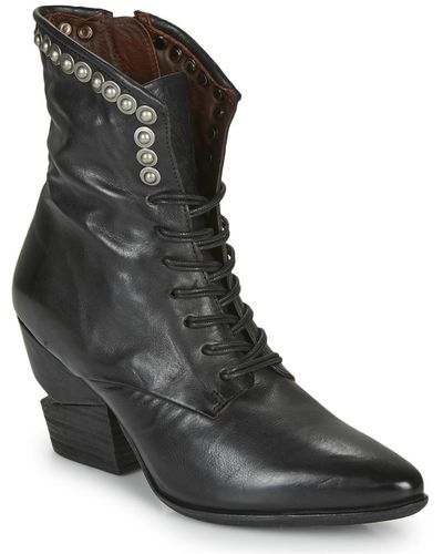 A.s.98 Tinget Lace Low Ankle Boots - Black