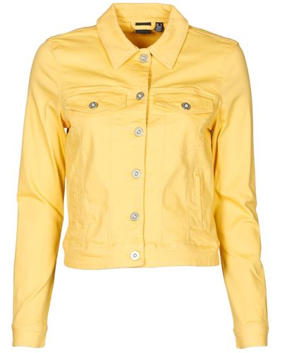 Vero Moda Vmhotsoya Denim Jacket - Yellow