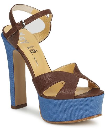 Key Té Sandals Cuba-lux-marrone-fly-9 - Blue