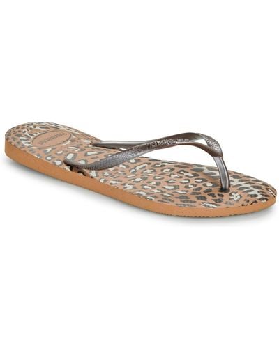 Havaianas Flip Flops / Sandals (shoes) Slim Animals - Brown