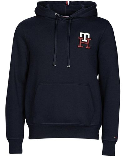 Tommy Hilfiger Sweatshirt Essential Monogram Hoody - Blue
