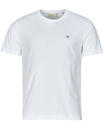 GANT T Shirt Reg Shield Ss T-shirt - White