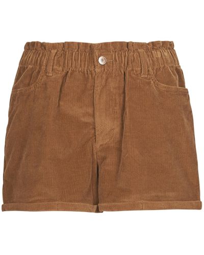 ONLY Shorts Onlcuba-flora Hw Pb Cord Shorts Pnt - Brown
