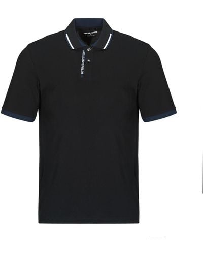 Jack & Jones Polo Shirt Jjsteel Polo Ss - Black
