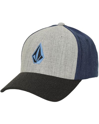 Volcom Cap Full Stone Hthr Flexfit Hat - Blue