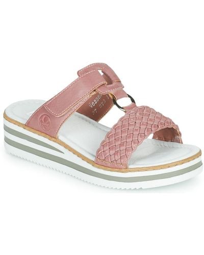 Rieker Tresse Sandals - Pink