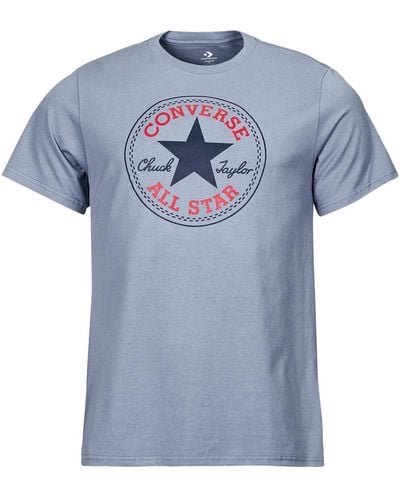 Converse T Shirt Chuck Patch Tee Thunder Daze - Blue