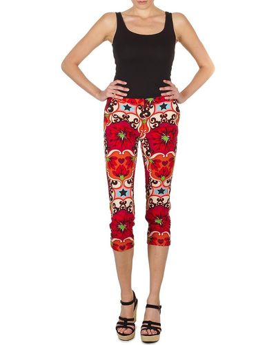 Manoush Pantalon Poppy Cropped Trousers - Red