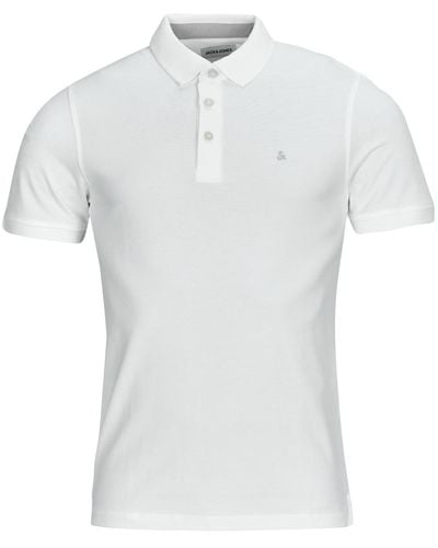 Jack & Jones Polo Shirt Jjepaulos Polo Ss - White