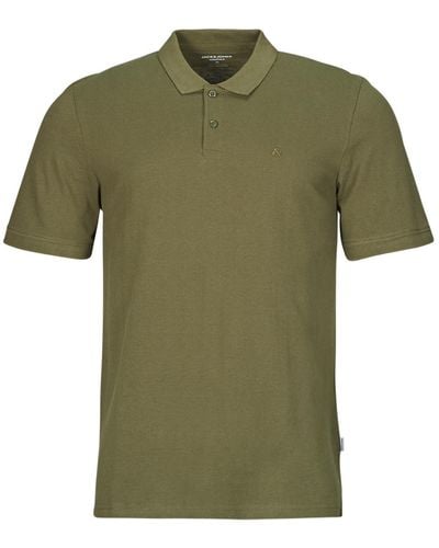 Jack & Jones Polo Shirt Jjebasic Polo Ss - Green