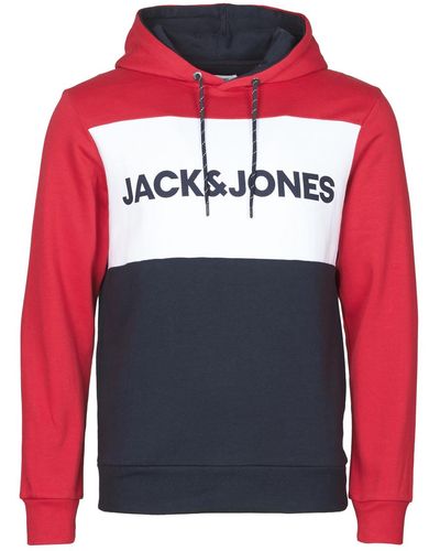 Jack & Jones Jjelogo Blocking Sweatshirt - Red
