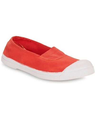 Bensimon Slip-ons (shoes) Tennis Elastique - Red