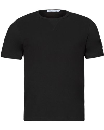Calvin Klein T Shirt Badge Regular Tee - Black