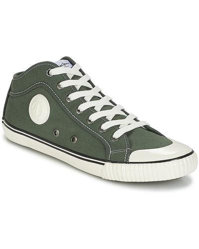 Pepe Jeans Industry 1973 Men's Shoes (high-top Trainers) In Green