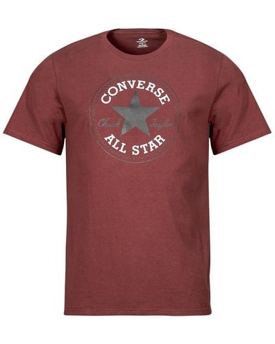 Converse T Shirt Chuck Patch Tee Cherry Daze - Red