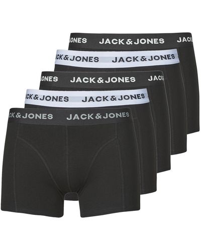 Jack & Jones Boxer Shorts Jacsolid Trunks 5 Pack Op - Black