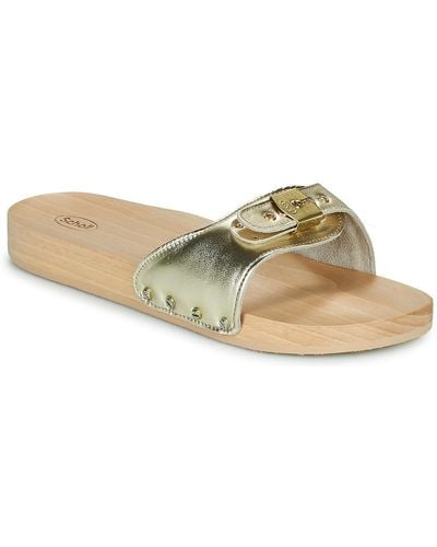 Scholl Pescura Flat Mules / Casual Shoes - Natural