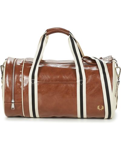 Fred Perry Classic Barrel Bag - Brown
