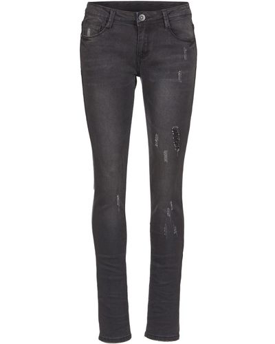 Yurban Ietoulette Skinny Jeans - Grey