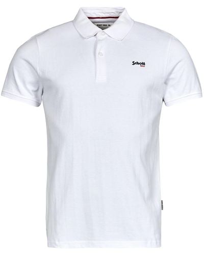 Schott Nyc Ps James 2 Polo Shirt - White