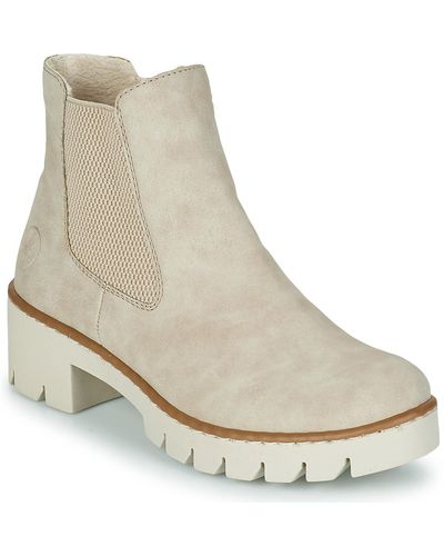 Rieker X5772-60 Low Ankle Boots - Natural