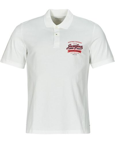 Jack & Jones Polo Shirt Jjelogo Polo Ss 2 Col Ss24 Sn - White