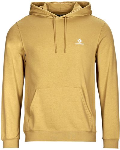 Converse Sweatshirt Go-to Embroidered Star Chevron Pullover Hoodie - Yellow