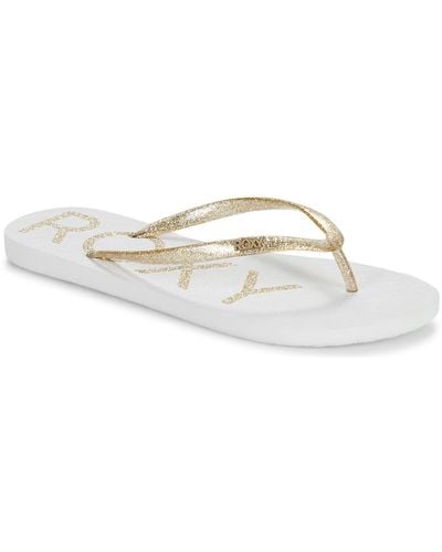 Roxy Flip Flops / Sandals (shoes) Viva Sparkle - White