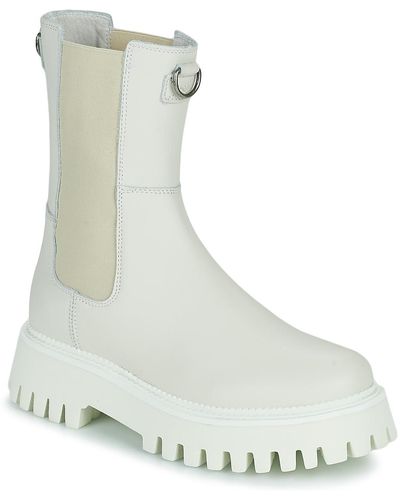 Bronx Groov-y Mid Boots - White