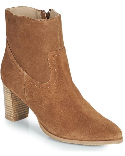 Casual Attitude Ocette Low Ankle Boots - Brown