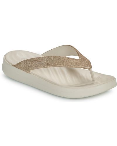 Crocs™ Flip Flops / Sandals (shoes) Getaway Glitter Flip - Natural