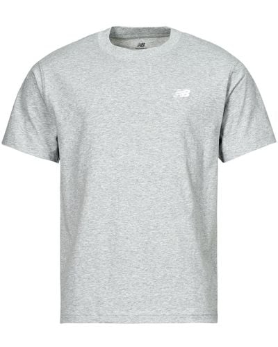 New Balance T Shirt Small Logo Jersey Tee - Grey