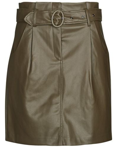 Vila Vichoosy Hw Coated Skirt Skirt - Green