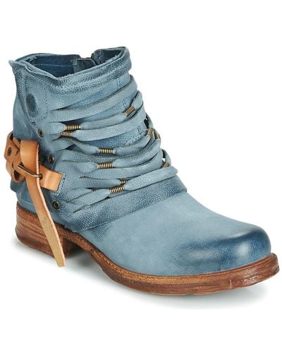 A.s.98 Saint Women's Mid Boots In Blue