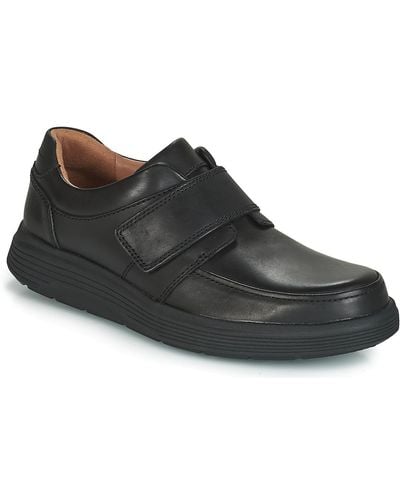 Clarks Un Abode Strap Casual Shoes - Black