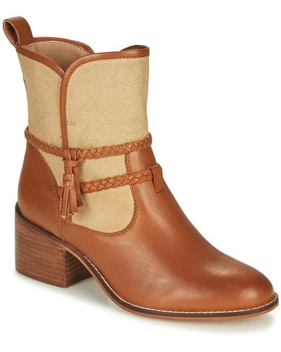 André Brook Low Ankle Boots - Brown