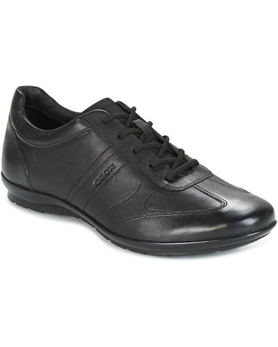 Geox Uomo Symbol Men's Casual Shoes In Black