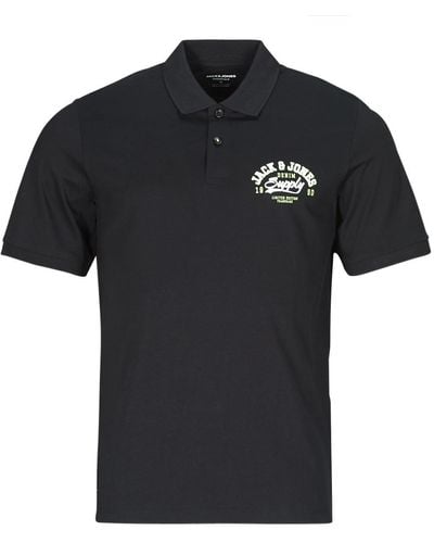Jack & Jones Polo Shirt Jjelogo Polo Ss 2 Col Ss24 Sn - Black
