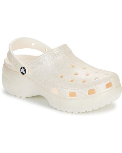 Crocs™ Clogs (shoes) Classic Platform Glitter Clogw - White