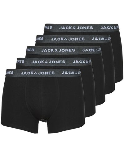 Jack & Jones Boxer Shorts Jachuey Trunks 5 Pack - Black