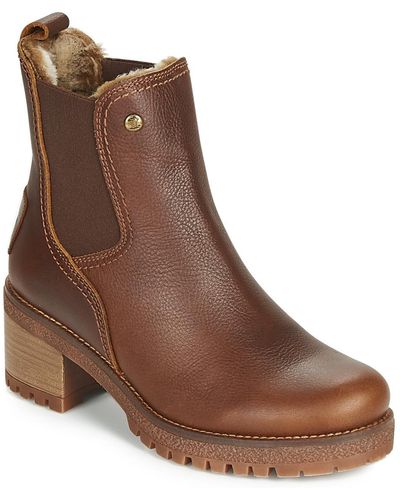 Panama Jack Low Ankle Boots Pia - Brown