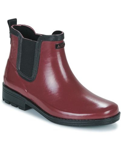 Aigle Carville Wellington Boots - Red