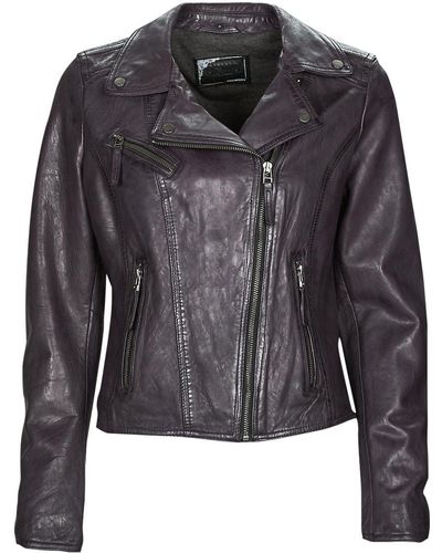 Oakwood Clips 6 Leather Jacket - Black